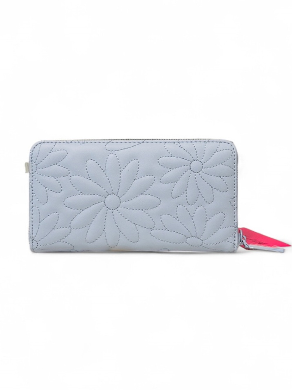 ๐๐ Betsey Johnson Quilted Wildflower Wallet Pastel Blue NWT - Picture 4 of 7